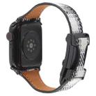 For Apple Watch 46mm / 49mm / 45mm / 44mm Slim Magnetic Buckle Napped Fabric Leather Watch Band(Grey) - 2