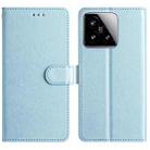 For Xiaomi 15 Silk Texture Horizontal Flip Leather Phone Case(Light Blue) - 1