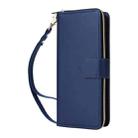 For Samsung Galaxy A14 Nine-card Slots Zipper Wallet Bag Leather Phone Case(Blue) - 2