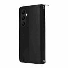 For Samsung Galaxy A24 Nine-card Slots Zipper Wallet Bag Leather Phone Case(Black) - 3