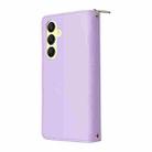 For Samsung Galaxy A25 Nine-card Slots Zipper Wallet Bag Leather Phone Case(Purple) - 3