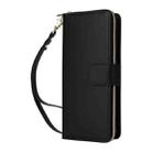 For Samsung Galaxy A25 Nine-card Slots Zipper Wallet Bag Leather Phone Case(Black) - 2