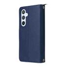 For Samsung Galaxy A54 Nine-card Slots Zipper Wallet Bag Leather Phone Case(Blue) - 3