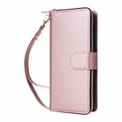 For Samsung Galaxy A26 Nine-card Slots Zipper Wallet Bag Leather Phone Case(Rose Gold) - 2
