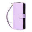 For Samsung Galaxy A56 Nine-card Slots Zipper Wallet Bag Leather Phone Case(Purple) - 2