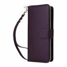 For Samsung Galaxy A56 Nine-card Slots Zipper Wallet Bag Leather Phone Case(Dark Purple) - 2