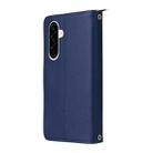 For Samsung Galaxy A56 Nine-card Slots Zipper Wallet Bag Leather Phone Case(Blue) - 3