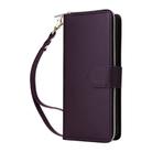 For Samsung Galaxy A36 5G Nine-card Slots Zipper Wallet Bag Leather Phone Case(Dark Purple) - 2