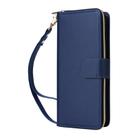 For Samsung Galaxy A36 5G Nine-card Slots Zipper Wallet Bag Leather Phone Case(Blue) - 2