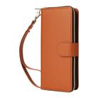 For Samsung Galaxy A36 5G Nine-card Slots Zipper Wallet Bag Leather Phone Case(Brown) - 2