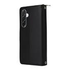 For Samsung Galaxy A36 5G Nine-card Slots Zipper Wallet Bag Leather Phone Case(Black) - 3