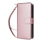 For Samsung Galaxy A36 5G Nine-card Slots Zipper Wallet Bag Leather Phone Case(Rose Gold) - 2