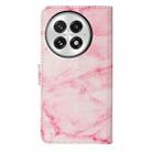 For OnePlus 13 Colored Drawing Marble Pattern Leather Phone Case(Pink Marble) - 3