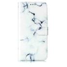 For Google Pixel 9a Colored Drawing Marble Pattern Leather Phone Case(White Marble) - 2