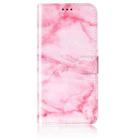 For Google Pixel 9a Colored Drawing Marble Pattern Leather Phone Case(Pink Marble) - 2