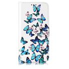 For Honor X7C 4G / 200 Smart Colored Drawing Marble Pattern Leather Phone Case(Little Blue Butterflies) - 2