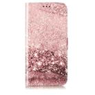 For Motorola Moto G35 Colored Drawing Marble Pattern Leather Phone Case(Rose Gold) - 2