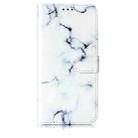 For Motorola Moto G35 Colored Drawing Marble Pattern Leather Phone Case(White Marble) - 2