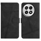 For OnePlus 13 Skin-feel Stitching Leather Phone Case(Black) - 1