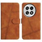 For OnePlus 13 Skin-feel Stitching Leather Phone Case(Brown) - 1