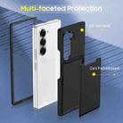 For Samsung Galaxy Z Fold6 5G Folding Card Bag Stand Phone Case(White) - 3