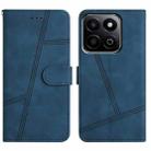 For Honor X7C 4G / 200 Smart Skin-feel Stitching Leather Phone Case(Blue) - 1