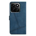 For Honor X7C 4G / 200 Smart Skin-feel Stitching Leather Phone Case(Blue) - 3