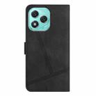 For Honor 400 Lite Skin-feel Stitching Leather Phone Case(Black) - 3