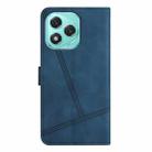 For Honor 400 Lite Skin-feel Stitching Leather Phone Case(Blue) - 3