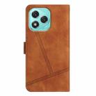For Honor 400 Lite Skin-feel Stitching Leather Phone Case(Brown) - 3