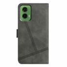 For Motorola Moto G35 Skin-feel Stitching Leather Phone Case(Grey) - 3