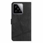 For Xiaomi 15 Skin-feel Stitching Leather Phone Case(Black) - 3