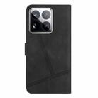 For Xiaomi 15 Pro Skin-feel Stitching Leather Phone Case(Black) - 3