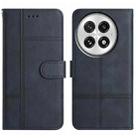 For OnePlus 13 Cowhide Texture Stitching Leather Phone Case(Dark Blue) - 1