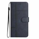 For OnePlus 13 Cowhide Texture Stitching Leather Phone Case(Dark Blue) - 2