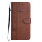 For Google Pixel 9a Cowhide Texture Stitching Leather Phone Case(Coffee) - 2