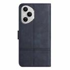 For Honor 400 Pro Global Cowhide Texture Stitching Leather Phone Case(Dark Blue) - 3