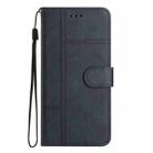For Honor 400 Lite Cowhide Texture Stitching Leather Phone Case(Dark Blue) - 2
