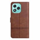 For Honor 400 Lite Cowhide Texture Stitching Leather Phone Case(Coffee) - 3