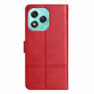 For Honor 400 Lite Cowhide Texture Stitching Leather Phone Case(Red) - 3