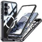 For Samsung Galaxy S25 5G RedPepper Tempered Glass MagSafe Phone Case(Black) - 1