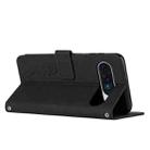 For Google Pixel 10 Pro XL Skin Feel Heart Embossed Leather Phone Case with Long Lanyard(Black) - 3