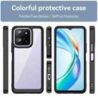 For Honor X5b Colorful Series Acrylic Hybrid TPU Phone Case(Black) - 2