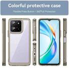 For Honor X5b Colorful Series Acrylic Hybrid TPU Phone Case(Transparent Grey) - 2