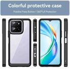 For Honor X6a Colorful Series Acrylic Hybrid TPU Phone Case(Black) - 2