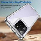 For Honor X6a Colorful Series Acrylic Hybrid TPU Phone Case(Transparent) - 3