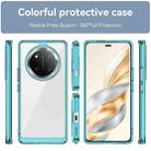 For Honor Magic7 Lite Colorful Series Acrylic Hybrid TPU Phone Case(Transparent Blue) - 2