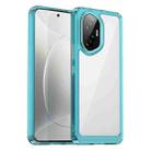 For Honor 300 Colorful Series Acrylic Hybrid TPU Phone Case(Transparent Blue) - 1