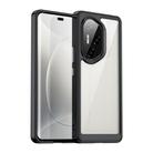 For Honor 300 Ultra Colorful Series Acrylic Hybrid TPU Phone Case(Black) - 1