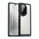 For Honor 300 Pro Colorful Series Acrylic Hybrid TPU Phone Case(Black) - 1